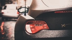 Rain cars close-up BMW vehicles taillights BMW Z4M