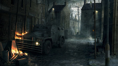 Rain cars fire Halloween