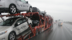 Rain cars fog Highways