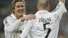 Rain David Beckham Real Madrid soccer zidane