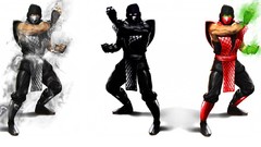Rain smoke Mortal Kombat reptile scorpions noob saibot ermac 