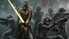 Rain storm star wars jedi stormtroopers the force unleashed 