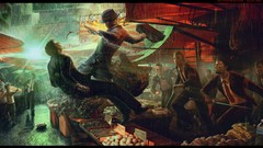 Rain Swords market mafia martial arts wallet fantasy art