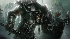 Rain Warriors Swords fan art world of warcraft artwork digital 