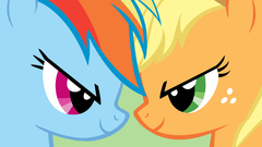 Rainbow dash Applejack My