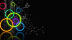 Rainbow thread colourful around have let ere