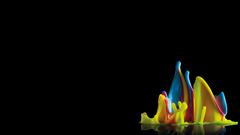 Rainbows digital art splashes