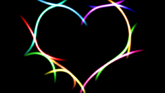 Rainbows Hearts colors