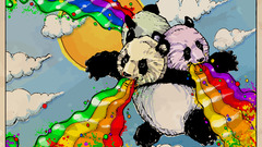 Rainbows Pandas vomiting