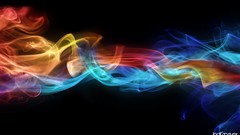 Rainbows smoke trail