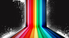 Rainbowsplatterwall