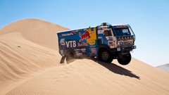 Rally trucks vehicles KAMAZ deserts Russians