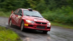 Rally vehicles Mitsubishi Lancer Evolution IX rally cars