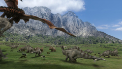 Rathalos taking off Anime