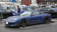 Rays Auto tuning Japan cars Mazda vehicles rx7 black wheels JDM 