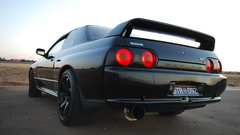 Rear angle view black