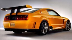 Rear angle view cars