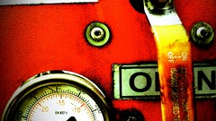 Red abstract India street Photographers funky street art