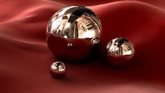 Red abstract velvet 3d