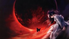 Red Anime anime girls innocent grey cartagra visual novels