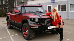 Red armored vehicle Russians Dartz Dartz Prombron