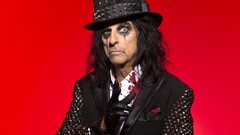 Red background alice cooper