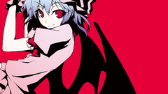 Red background bat wings