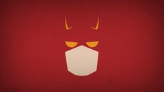 Red background daredevil superheroes minimalistic blo0p