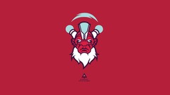 Red background minimalistic Dota 2 artwork video games 