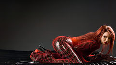 Red Bianca Beauchamp latex