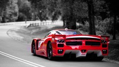 Red black and white cars Ferrari FXX
