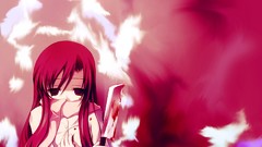 Red blood Knives anime girls school days katsura kotonoha