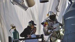 Red Bull Felix Baumgartner stratos free fall Red Bull Stratos