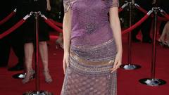 Red carpet woman dress