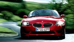 Red cars BMW roads bmw z4