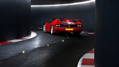 Red cars Ferrari Tron vehicles Supercars italian cars tunnels 