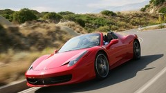 Red cars Ferrari vehicles ferrari 458 italia front angle view 