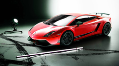 Red cars Lamborghini italian