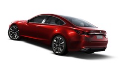 Red cars Mazda white background vehicles concept cars red cars 