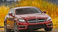 Red cars Mercedes-Benz Mercedes Benz CLS63 AMG