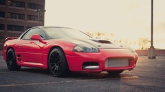 Red cars Mitsubishi 3000GT
