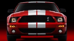 Red cars production studio ford mustang shelby gt500 Ford Shelby
