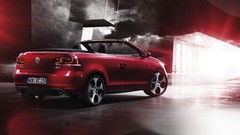 Red cars studio vehicles Volkswagen Golf artistic German cars 