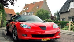 Red cars tuning Corvette