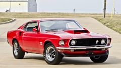 Red cars wheels Ford Engines boss 302 american cars muscle cars 