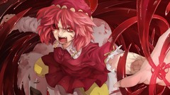 Red dress long nails