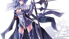 Red eyes anime girls