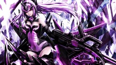 Red eyes anime girls purple hair xenosaga Busou Shinki Arnval