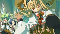 Red eyes blue hair long hair blue eyes short hair green hair 