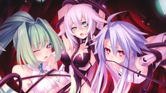 Red eyes blue hair pink hair anime girls blue eyes green hair 